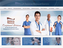 Tablet Screenshot of americanvascular.com
